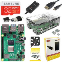 CanaKit Raspberry Pi 4 4GB Starter Kit with Clear Case (4GB RAM)
